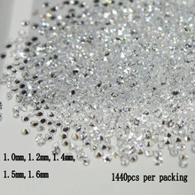 2021 novo todos os tamanhos 1440 pçs cristal chaton arte do prego strass micro manicure decoração minúscula mini strass vidro