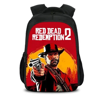 

New Hot Redemption 2 Backpack 3D Game Printing School Bag for Teenagers Cartoon Travel Bag Nylon Student School Laptop Backpack