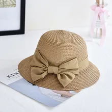 Шляпа летняя Женская Повседневная одноцветная широкополый Складной Соломенная пляжная шляпа Панама для девочек