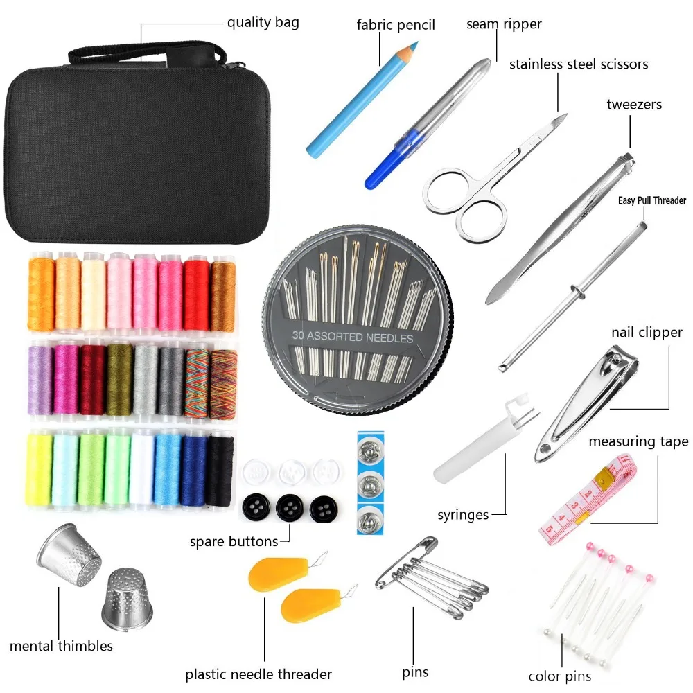 DIY Многофункциональный путешествия швейный набор игл нить нити ленты «ножницы» сумка для хранения швейный набор
