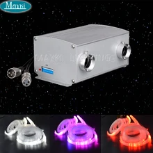 Good heat rediation fiber optic engine, Cree chip 24W RGBW LED + twinkle white wheel for starry sky ceiling decoration