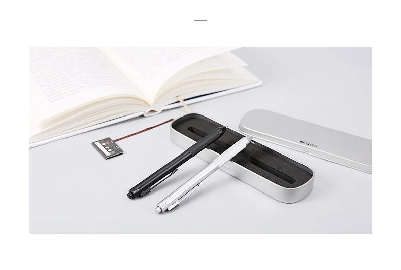 Esferográfica com Lápis de Cor Presente do Negócio Metal Multi função 3 Caneta Composto Caneta Estudante Escritório Caneta Caneta Criativa 1 Pçs e lote 6 Cheap Caneta multifunção