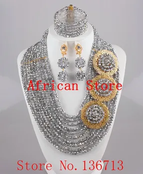 

Hot 2015 Red Nigerian Wedding African Beads Jewelry Set Dubai Set Bridal Jewelry Neckalce Sets Free Shipping SD107-5