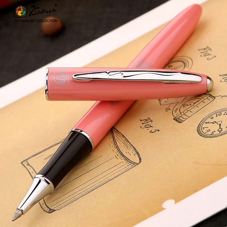 ПИКАССО 606 ручка Чистая Высококачественная ручка для белого роллербола ручки для каллиграфии чернильные металлические
