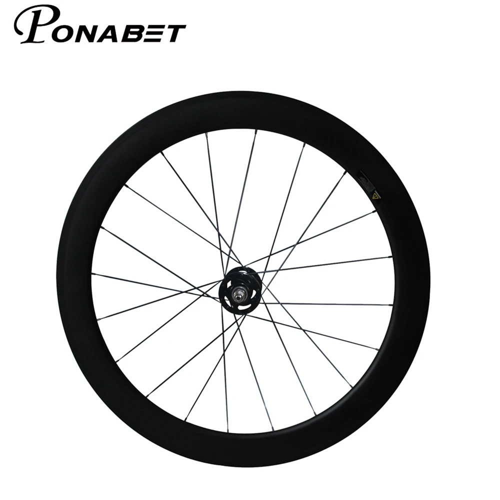 PONABET 700C полный углерод 60 мм клинчерная фиксированная шестерня (гусеница) Колесная