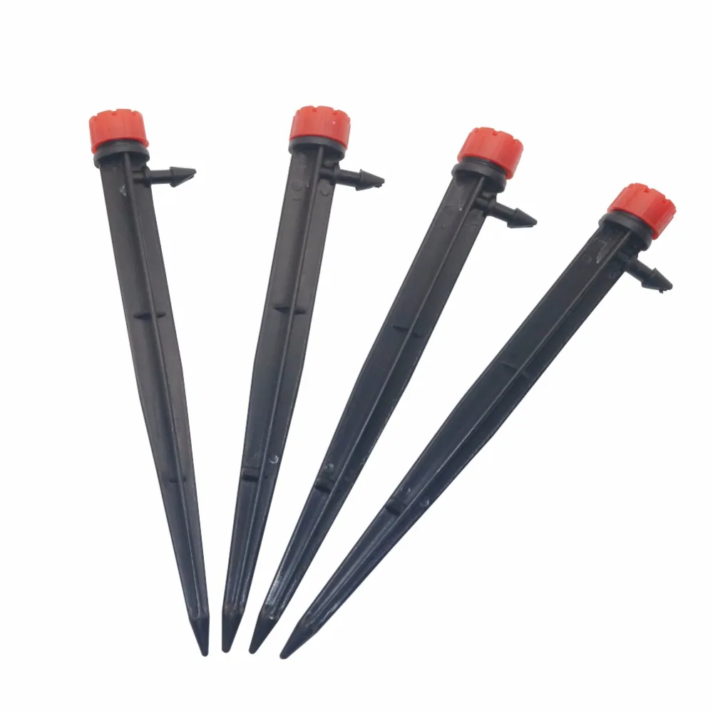 10 Pcs 16 cm Bubbler Drip Irrigation Adjustable Emitters Stake Water