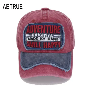 AETRUE Baseball Cap Men Women Snapback Caps Hats For Men Cotton Bone Male Trucker Casquette Gorras Letter Dad Cap Baseball Hat