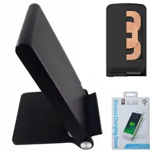 Универсальный 3 три катушки Ци Беспроводной Зарядное устройство Складная Подставка для зарядки площадку samsung S7 S7 край S6 S6 Edge+ Примечание 5 7