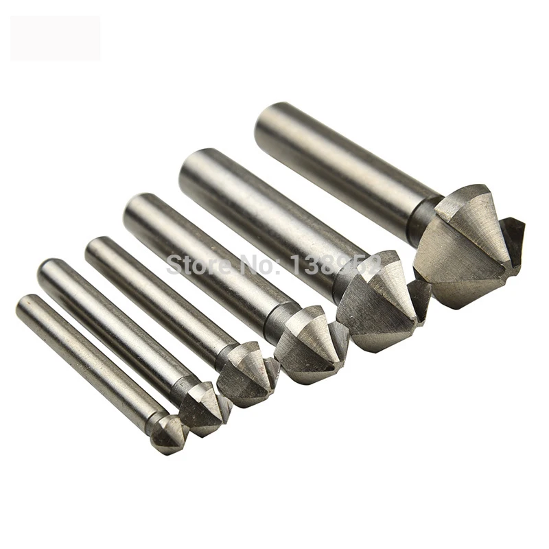 6pcs HSS High Speed Steel Countersink Drill Titanium Drill Press