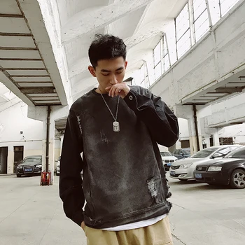 

Hip Hop Hoodie Cowboy Sweatshirt solid pullover cotton Good Quality OVERSIZE Hoodies Men Women