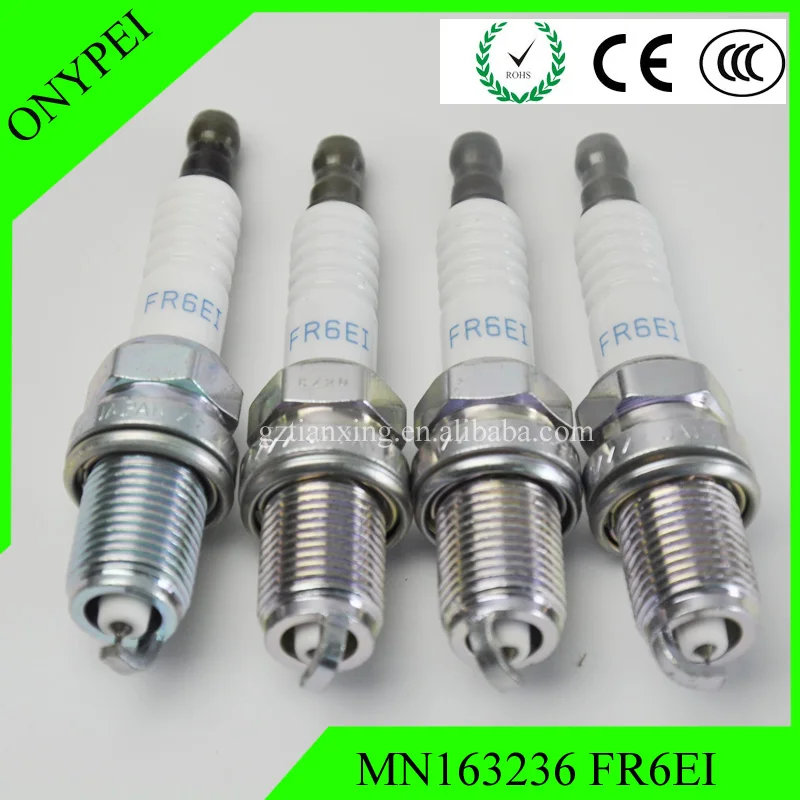 

FREE SHIPPING 4pcs/lot FR6EI MN163236 Spark Plugs For Mitsubishi Endeavor Galant 3.8 Lancer 2.0 MN 163236 2687 K20PSR-B8