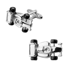 Men’s shirts Cufflinks high-quality copper material A silver car Cufflinks 2 pairs of packaging for sale