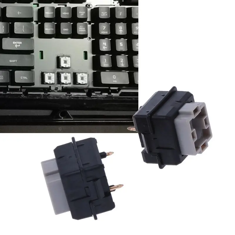 2 шт. Romer G Переключатель Omron Axis для Logitech G512 G910 G810 K840 G413 Pro Клавиатура|Клавиатуры| |