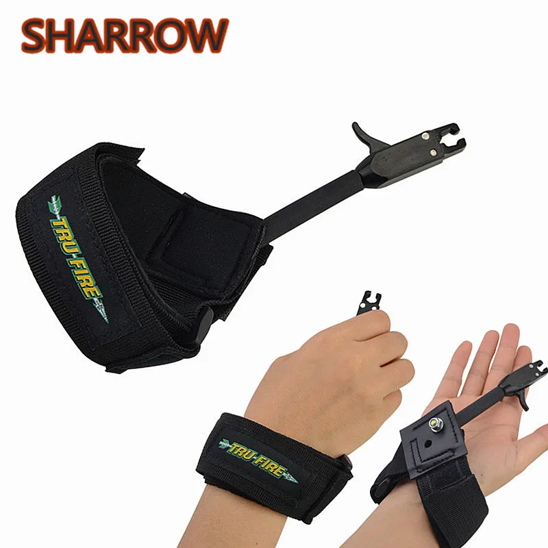 

1 Pc Black Strength Saving Release Caliper Aid Wrist Strap Compound Bow Outdoor Training Shooting Practice Archery Accessories