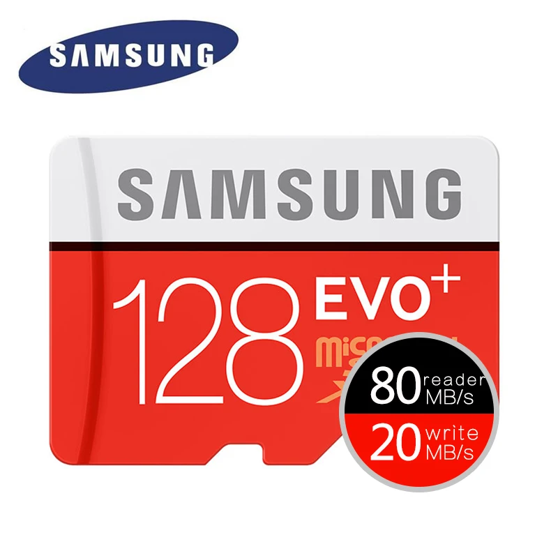 SAMSUNG EVO+ Micro SD 32G SDHC 80 МБ/с. класс 10 карта памяти C10 UHS-I TF/SD карты транс флэш SDXC 64GB 128GB