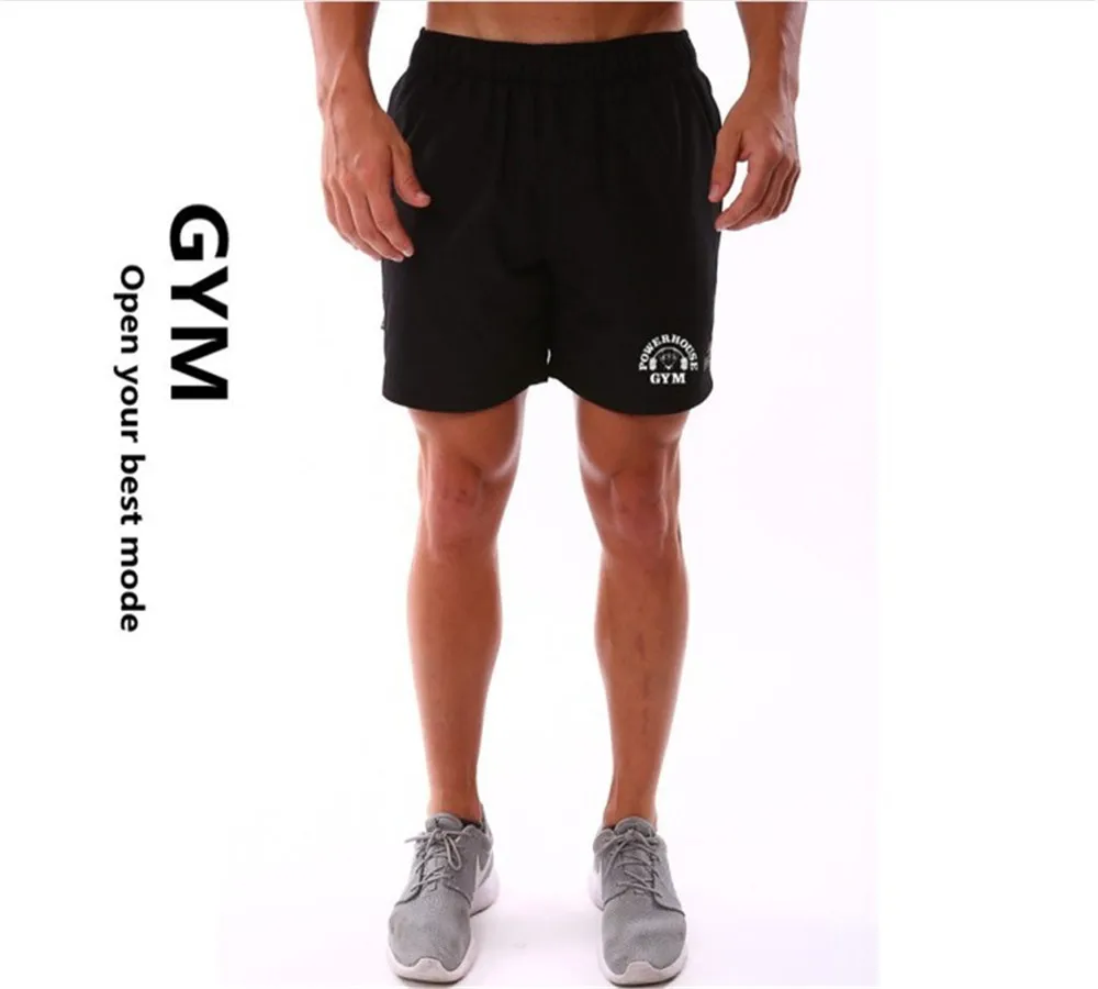 New Hot Sale Men Bodybuilding Short Fitness Workout Clothes Muscular Jogger Muscle Wears 4 Colors Size