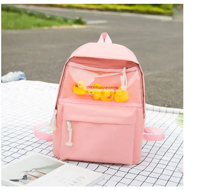 Pato Mochila Saco de Ombro Ocasional Da