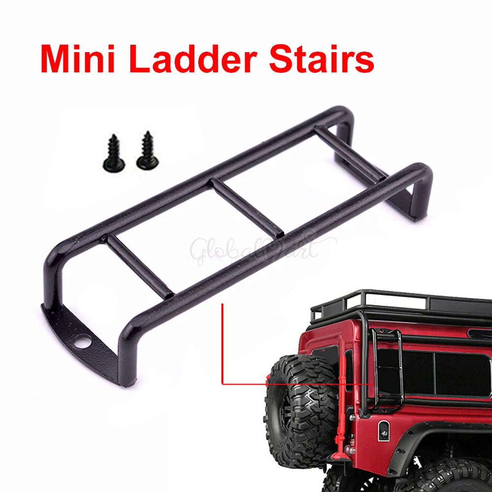 

RC Car Metal Mini Ladder Stairs Accessories for TRX4 TRX-4 Traxxas Bronco Defender Body SCX10 90046 90047 D90 1/10 RC Crawler