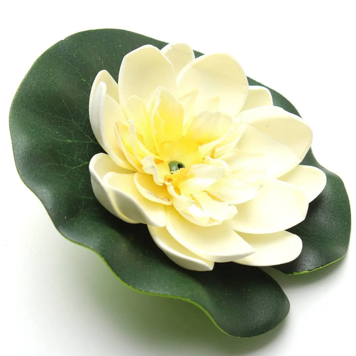 8pcs Foam Water Lily Flower Decor Artificial Floating Pond Plants