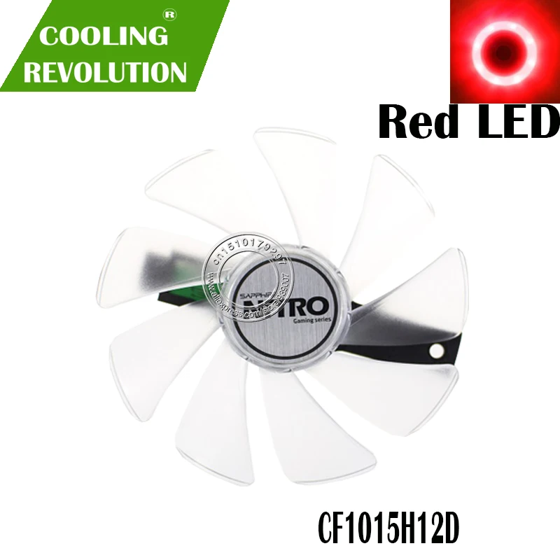 95 мм CF1015H12D Шестерня LED кулер вентилятор Замена для Sapphire NITRO RX590 RX580 RX570 RX480 RX470 4N001-02-20G вентилятор для видеокарты