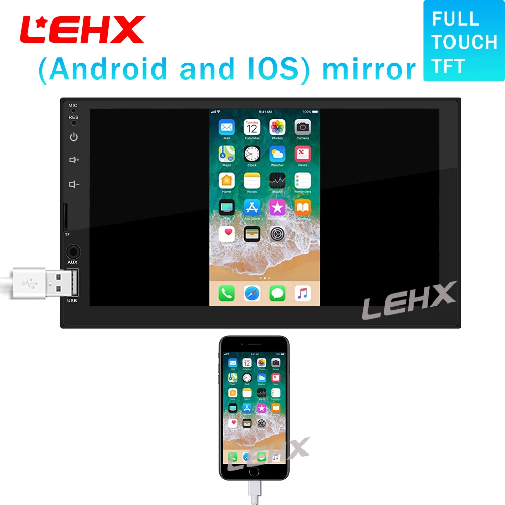 

LEHX AUTO RADIO Car MP3 Player Car 7 Inch HD Bluetooth Car MP5 Player Iphone And Android8.0 mirror link Carplay1024X600