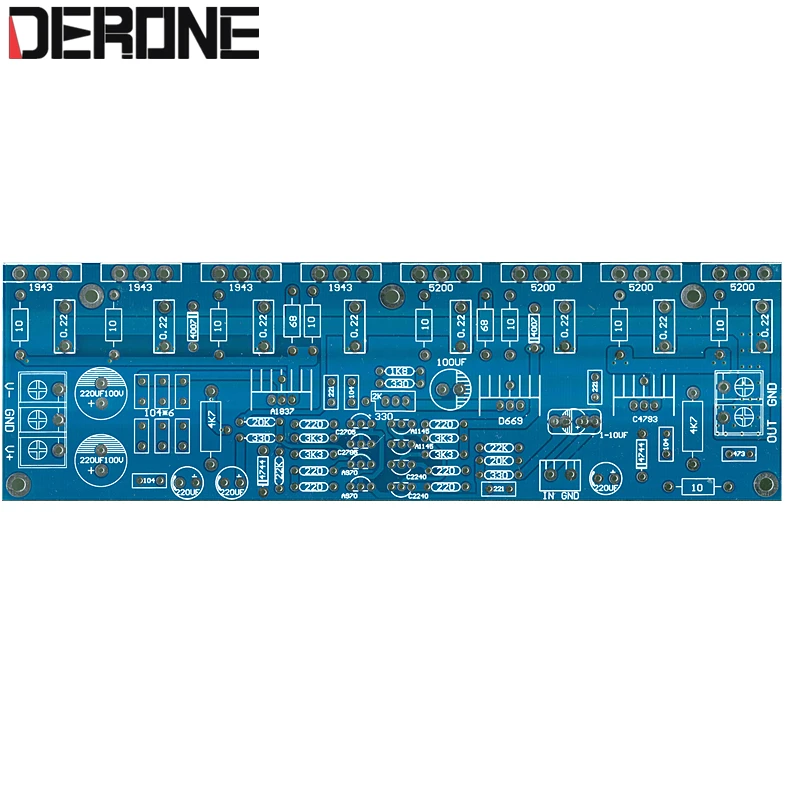 1 шт 400 Вт моно усилитель мощности плата PCB 1943+ 5200 для аудиофилов DIY