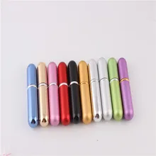 Hot 5ml Fillable Portable Mini Perfume Bottle Traveler Aluminum Spray Atomizer Empty Pots 1pcs9 Colors Available