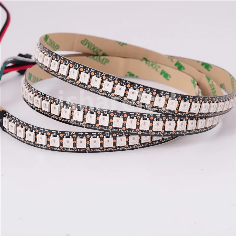 1 м DC5V SK6812 WS2812B 144 светодиодный s/M Белый s/m черный SMD красный зелёный синий