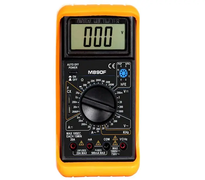 

WHDZ M890F large-screen digital multimeter can measure capacitance / frequency.