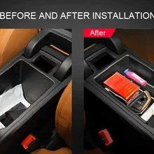 Для BMW X3 G01 пластиковый внутренний центральный подлокотник коробка для хранения Чехол-органайзер контейнер лоток 1 шт. автомобильный Стайлинг