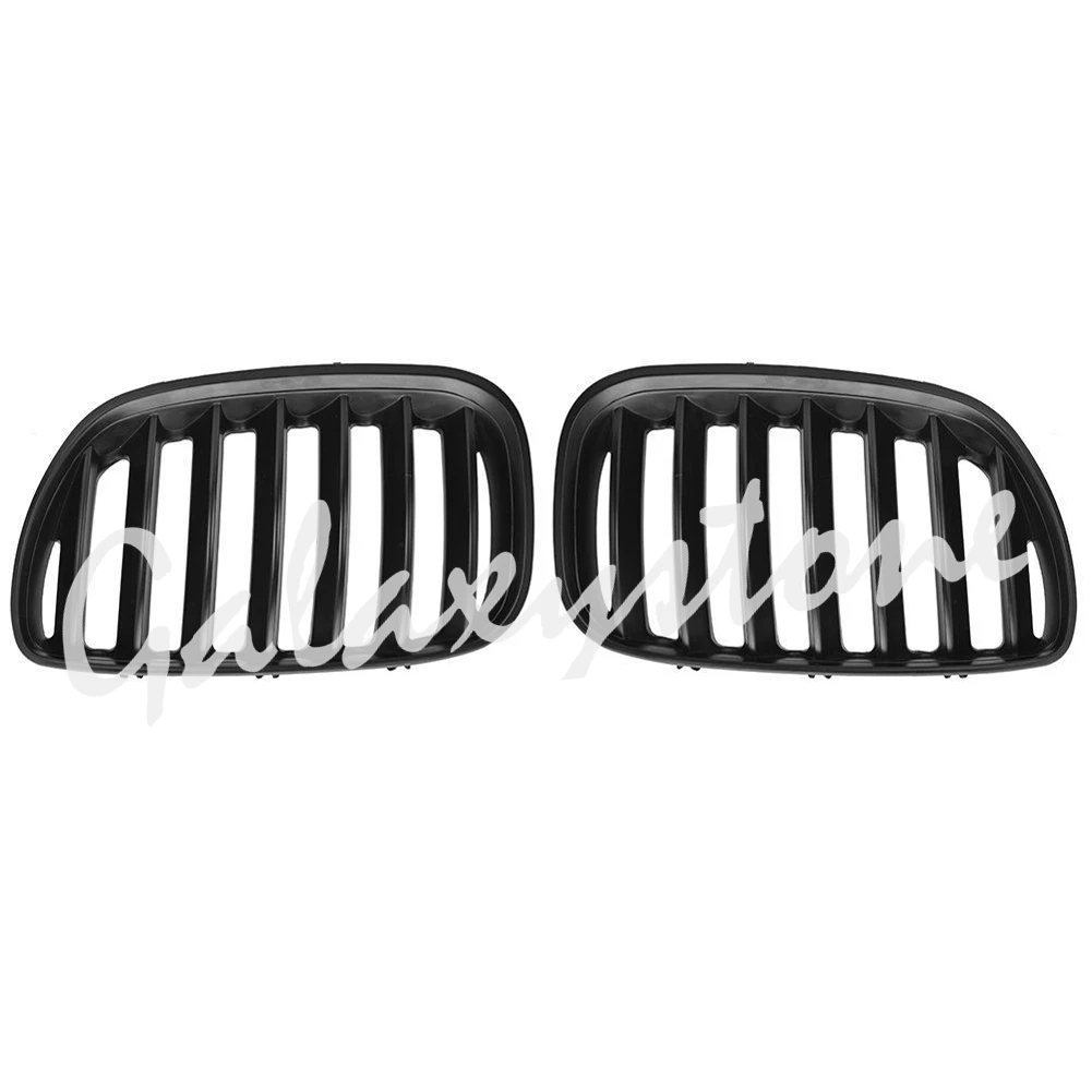 

Matte Black Front Kidney Grille Grill For 2004-2006 BMW E53 X5 4Door LCI Facelift