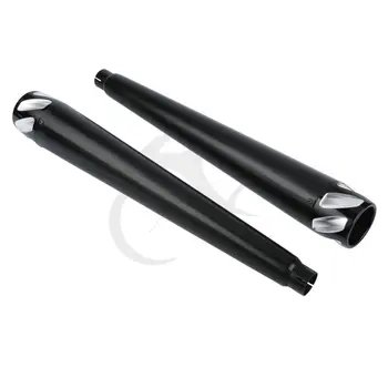 

Black 4" Megaphone Muffler Exhaust Pipes For Harley Davidson HD Touring Electra Glide Road King FLHT FLHR FLHTK 1995-2016