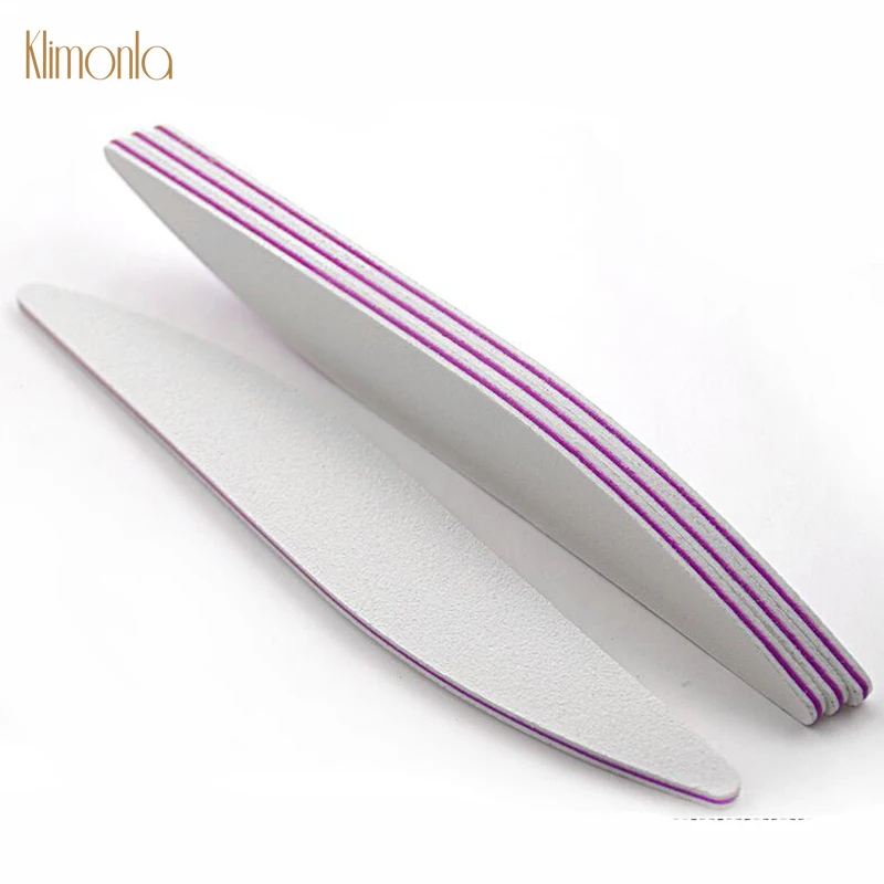 

10pcs/lot Nail File For Manicure Pedicure Care 100/180 Nail Buffing Blocks Sandpaper Moon Designs Professional Sanding Files