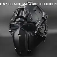 Tactical Airsoft Full Face Paintball Mask Military Army Adjustable Protective CS Game Mask Helmet Tactical