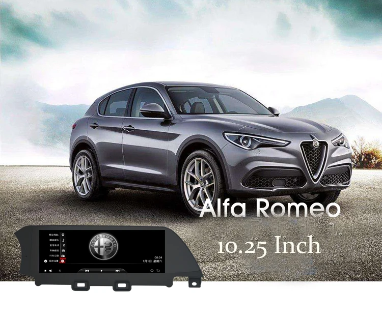 10,25 дюймов Android 7,1 автомобильный мультимедийный плеер для Alfa Romeo Stelvio с gps навигацией