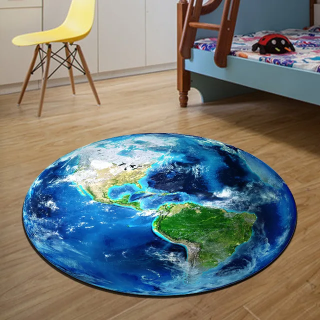 Earth World Map Fruit Deer Funny Cat Cartoon Large Area Rug For Kids Earth World Map Fruit Deer Funny Cat Cartoon Large Area Rug For Kids Children Bedroom Round