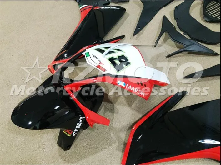 Новый ABS мотоцикл обтекатель для Aprilia RSV4 2010 2011 2012 2013 2014 впрыска кузова белый