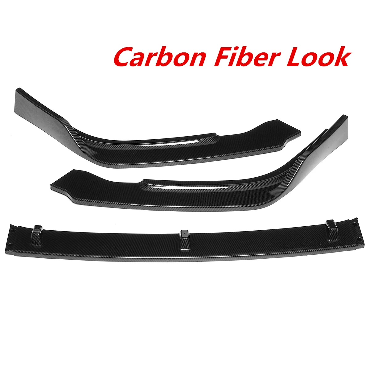 

3piece Car Front Bumper Lip Splitter Body Kit Spoiler Diffuser For Lexus ES 350 300h 2019 Trim Bumper For Lexus Chrome / Black