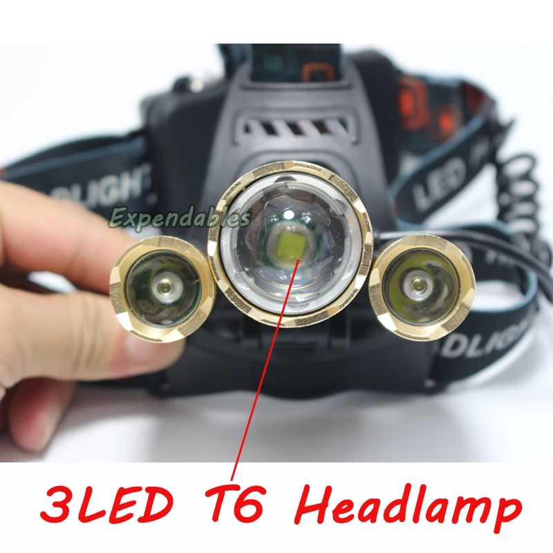 Налобный фонарь XML T6 3T6 с регулировкой фокуса 8000 лм|rechargeable led headlight|led headlightheadlamp