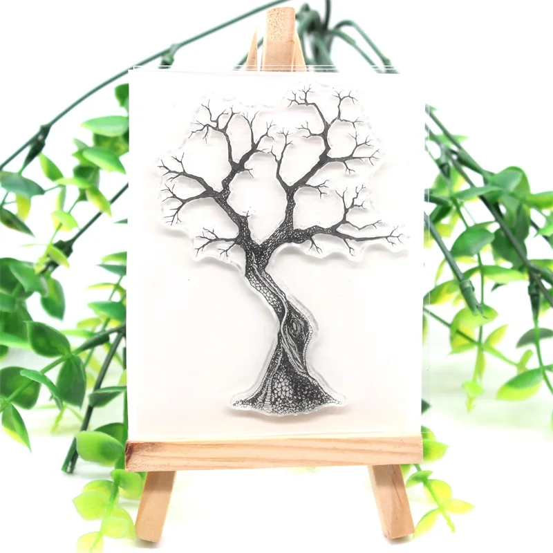 

KSCRAFT Tree Transparent silicone stamp DIY scrapbooking / card / children's fun decorative supplies