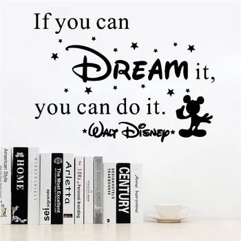 

Creative If You Can Dream It Wall Decor Vinyl Wall Stickers For Kids Room Baby's Room Decoration Wall Decals Sticker Murals