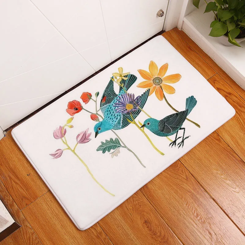 Monily Entrance Waterproof Door Mat Cartoon Bird Turkey Kitchen Rugs Bedroom Carpets Decorative Stair Mats Home Decor Crafts