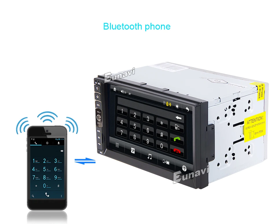 Flash Deal Eunavi 2 DIN Car radio / GPS / MP3 / mp5 / usb / sd / player Bluetooth Handsfree Rearview after Touch screen hd system Radio BT 5 Flash Deal Eunavi 2 DIN Car radio / GPS / MP3 / mp5 / usb / sd / player Bluetooth Handsfree Rearview after Touch screen hd system Radio BT 5