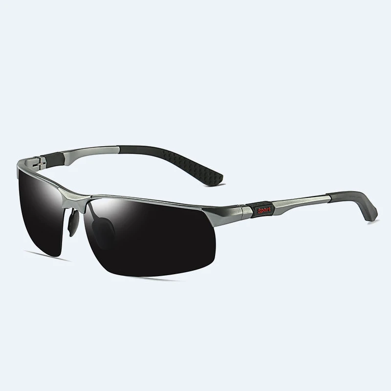 Брендовые фотохромные солнцезащитные очки мужские поляризованные очки-хамелеоны мужские Меняющие цвет солнцезащитные очки День ночного видения вождения очки - Цвет линз: gun-grey