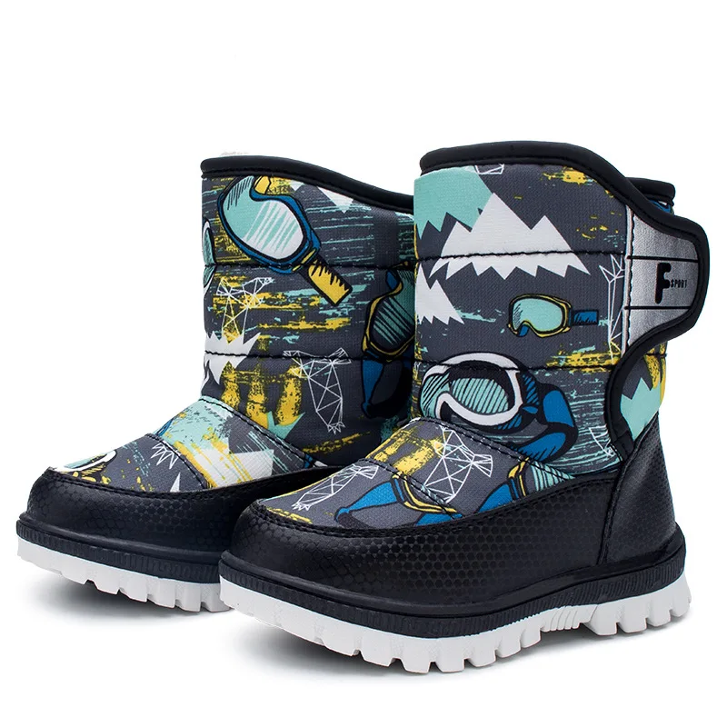 

High Quality Kids Felted Boots Baby Kids Shoes For Girl Boys Children Shoe Rubber Boots Flat With Unisex Cotton Fabric Winter