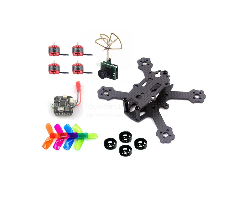 

X2 ELF indoor cross racing drone frame kit PNP 88mm pure carbon frame mini F3 10A flytower 20mm x 20mm D1104 7500KV 2030 prop