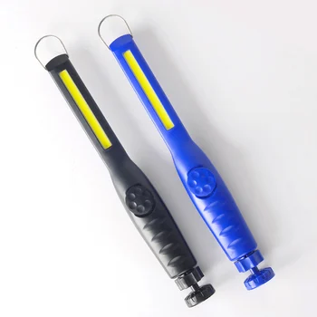 

LED Work Light 4.5V COB Camping Flashlight With Hook 3 AAA Battery Adsorbable Cold White Dimmable Outdoor Portable Lantern