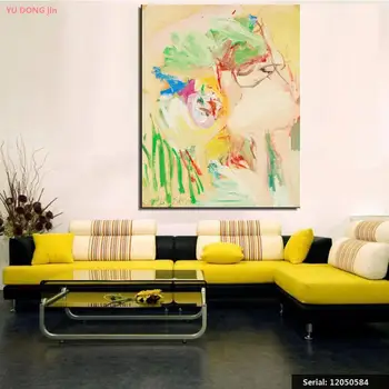 

William de Kooning Still life Classical oil Painting Drawing art Spray Unframed Canvas iron Waterproof square hologram12050584