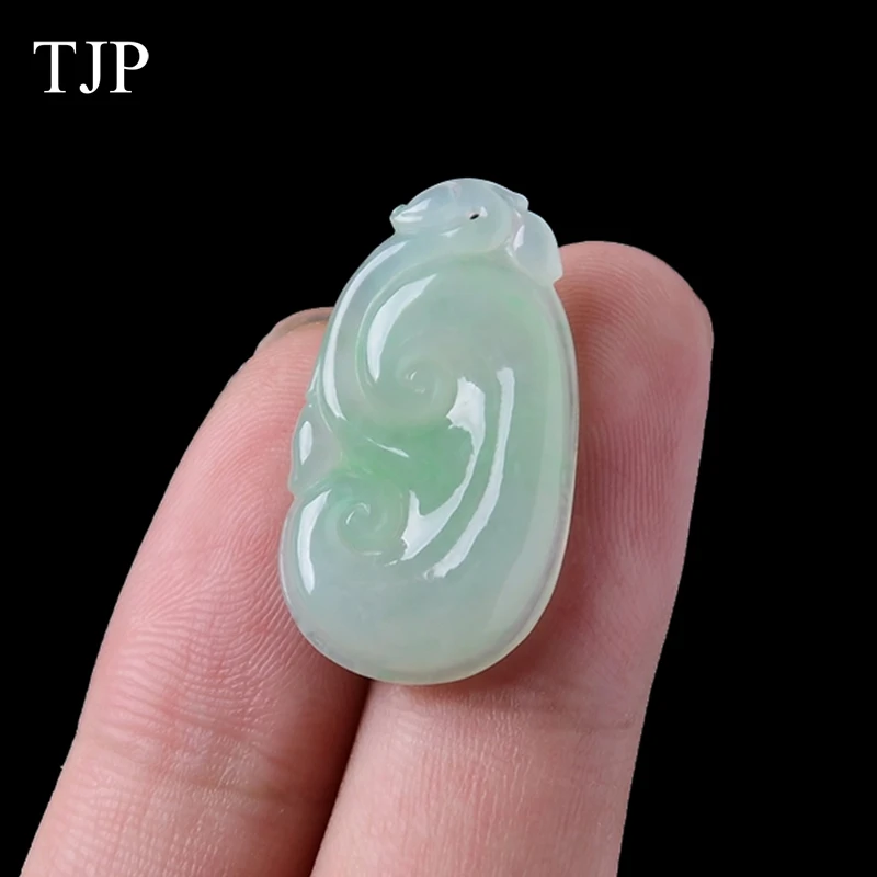 

TJP Jewelry Emerald Jade Wishful Pendant fine Natural stone necklace 18090412 send Wearing a lanyard Free shipping