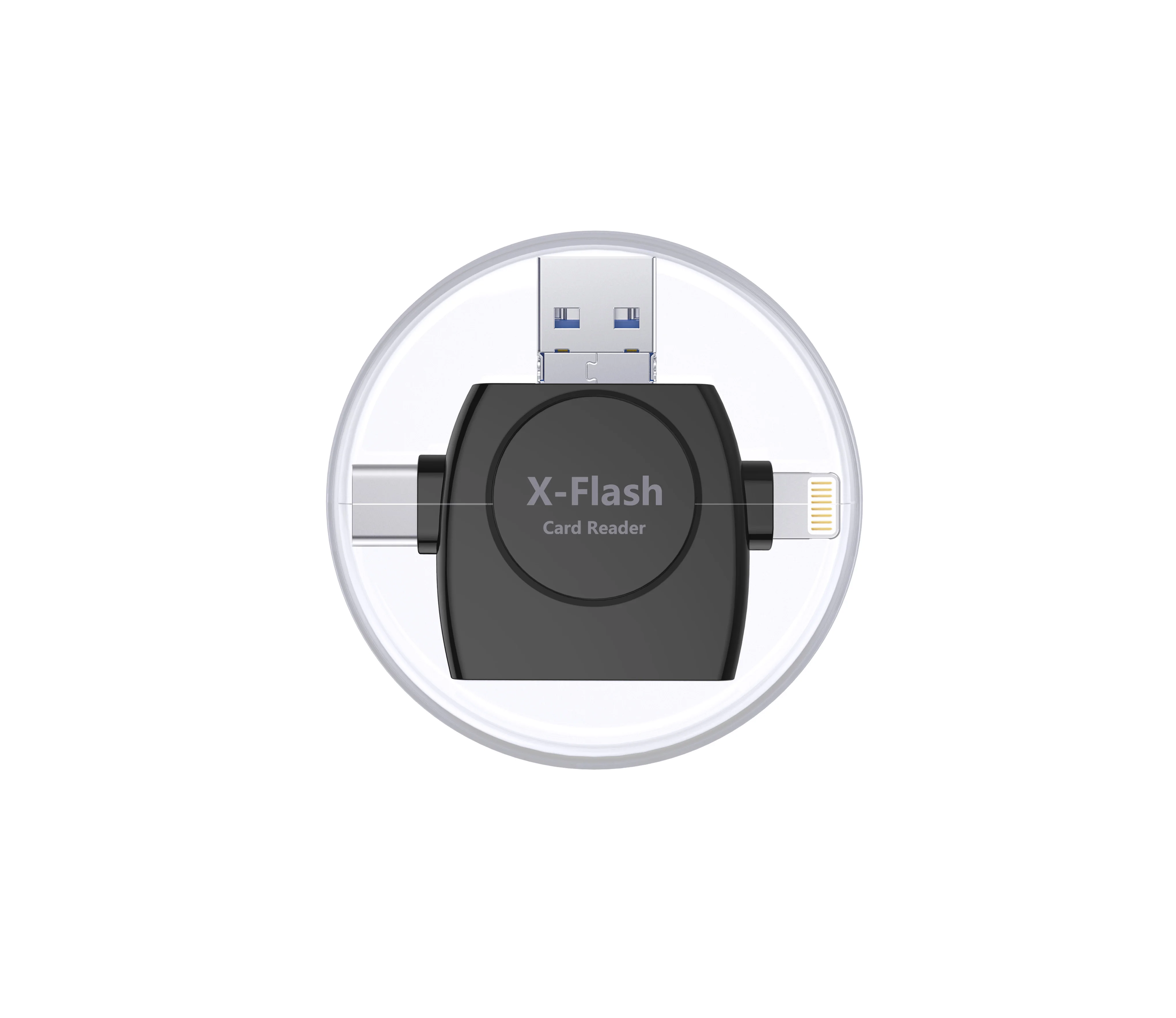 Kawau кард-ридер SD кард-ридер microSD SDHC/SDXC адаптер Micro SD Тип C TF ридер для Lightning iphone ipad и Android телефона - Цвет: Черный